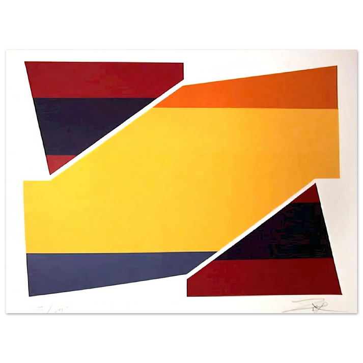 Larry Zox - Rotation II - 1980 75x100 cm / 30x40inches Fine Art Poster