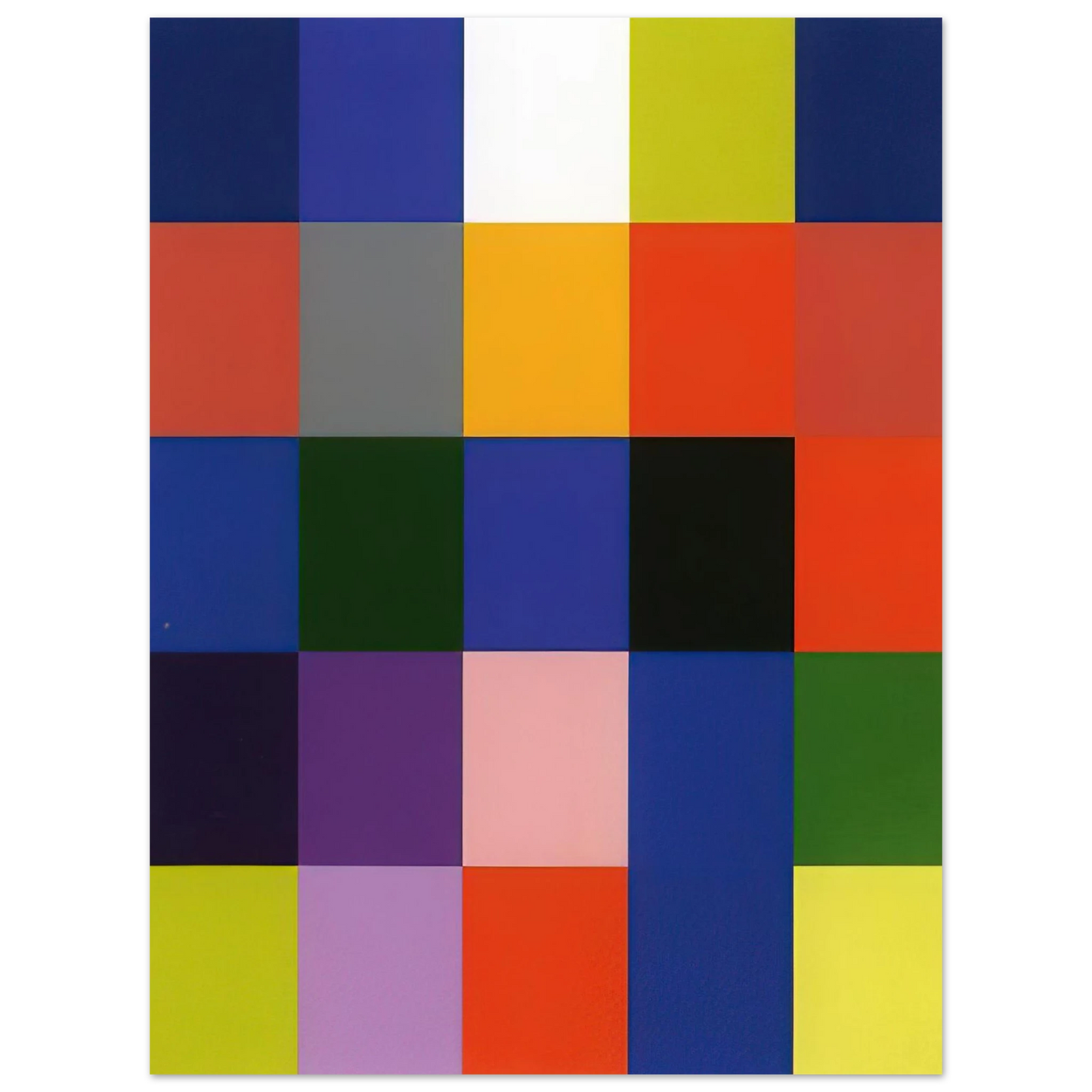 Gerhard Richter - 25 COLOURS 2007 75x100 cm / 30x40inches Fine Art Poster
