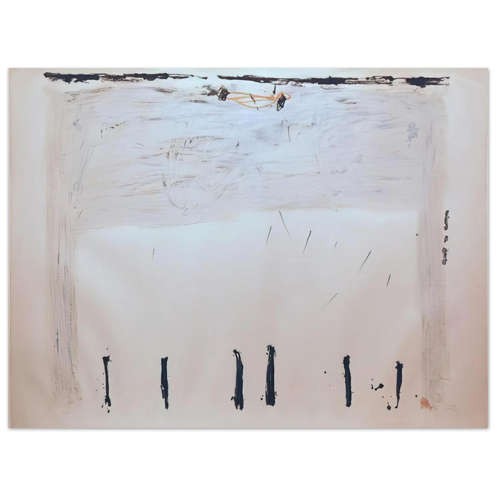 Antoni Tapies - VERTICALES EN BAS 1968 75x100 cm / 30x40inches Fine Art Poster