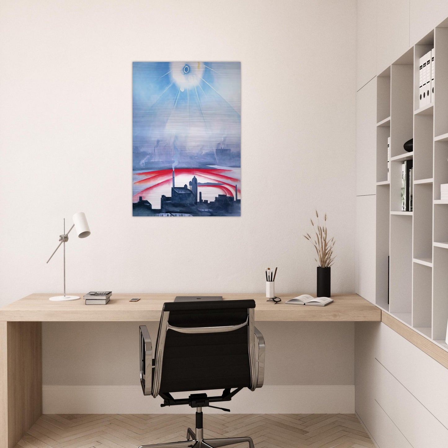 East River No 1 - Georgia O'Keeffe Brushed Aluminum Print - 70x100 cm / 28x40 inches | Georgia O'Keeffe Aluminum Print | Georgia O'Keeffe Prints