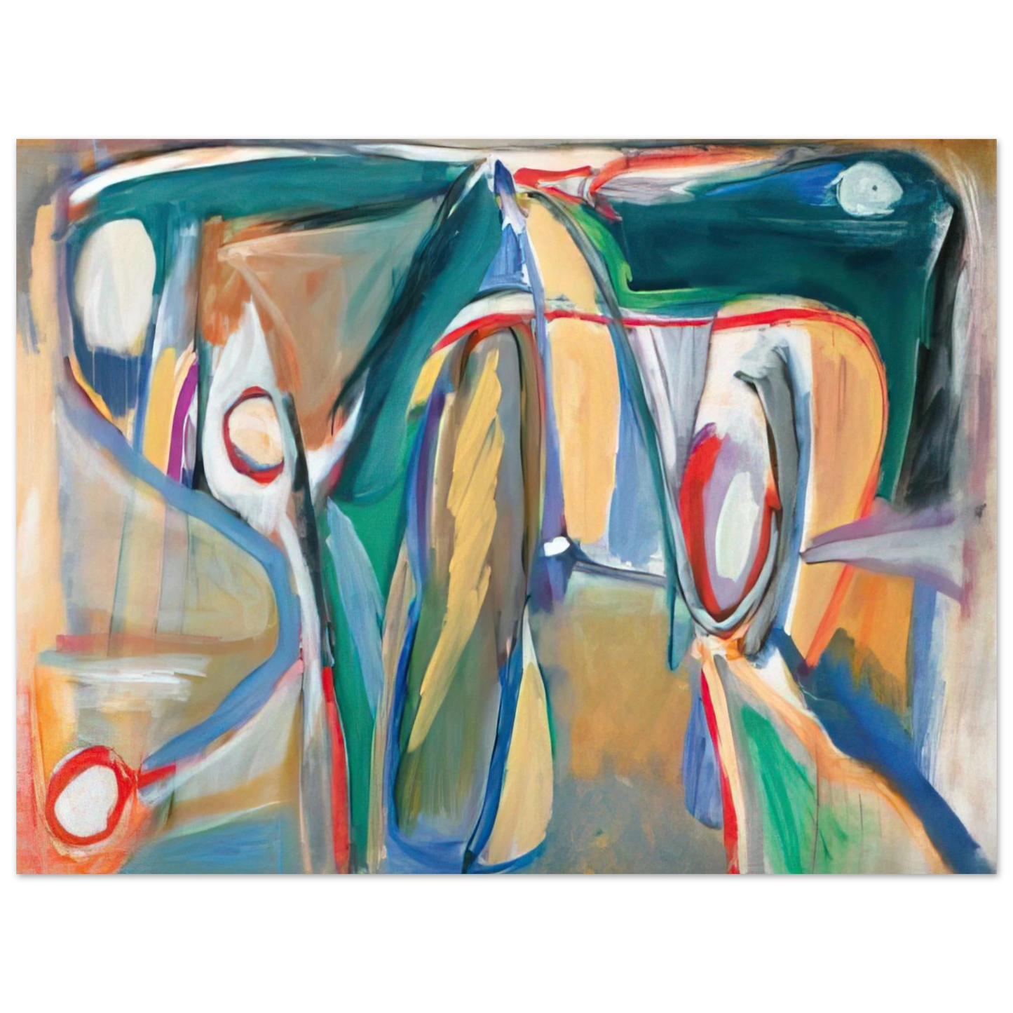 Bram van Velde - Sans titre Paris, rue Gît-le-Coeur - 1962 75x100 cm / 30x40inches Fine Art Poster