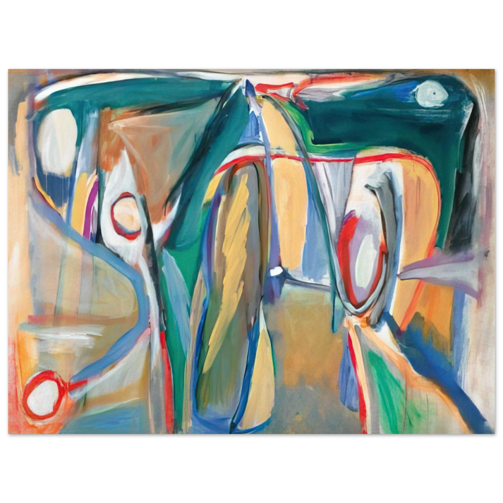 Bram van Velde - Sans titre Paris, rue Gît-le-Coeur - 1962 75x100 cm / 30x40inches Fine Art Poster
