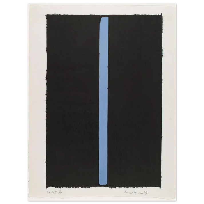Barnett Newman - Canto II 75x100 cm / 30x40inches Fine Art Poster