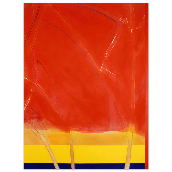 Ronnie Landfield - Vivid Spring - 1988 75x100 cm / 30x40inches Fine Art Poster