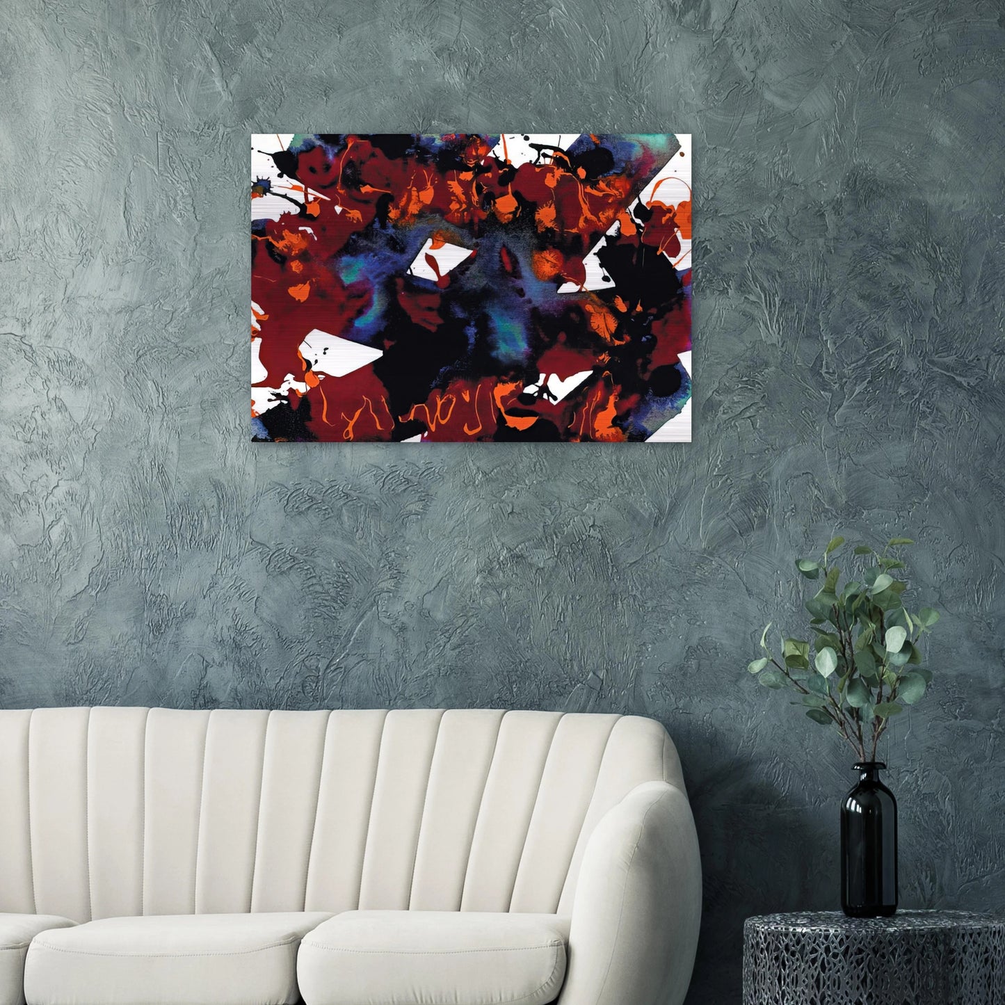Untitled SFP94-149 SFF 1819 - Sam Francis Brushed Aluminum Print - 70x100 cm / 28x40 inches | Sam Francis Aluminum Print | Sam Francis Prints