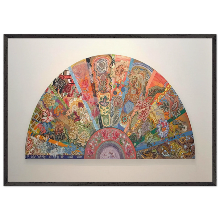 Pleasure Dome - 2003 - Miriam Schapiro 70x100 cm / 28x40 inches Framed Art Print – Black Wooden Frame