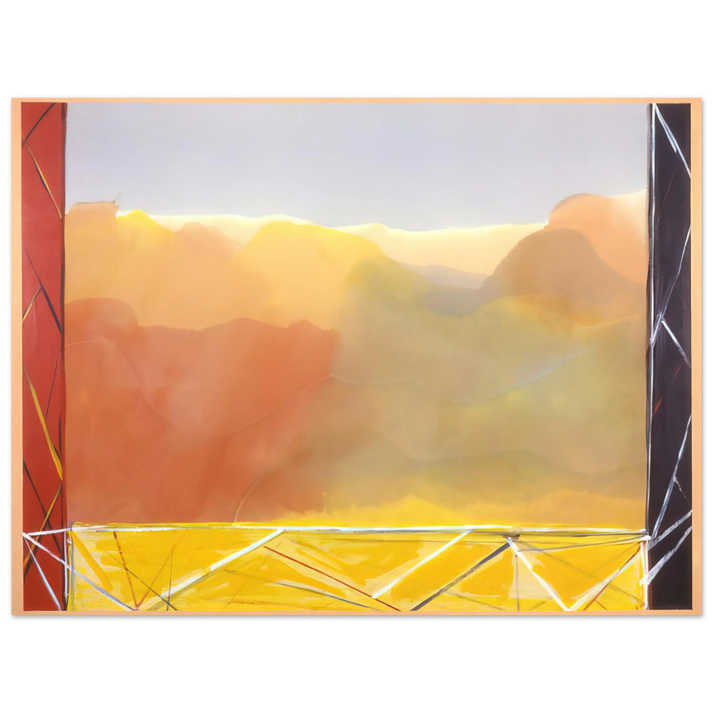 Ronnie Landfield - The Yellow Bridge - 1988 75x100 cm / 30x40inches Fine Art Poster