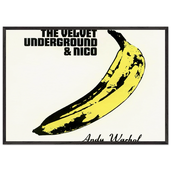 Velvet Underground Nico - Andy Warhol 70x100 cm / 28x40 inches Framed Art Print – Black Wooden Frame