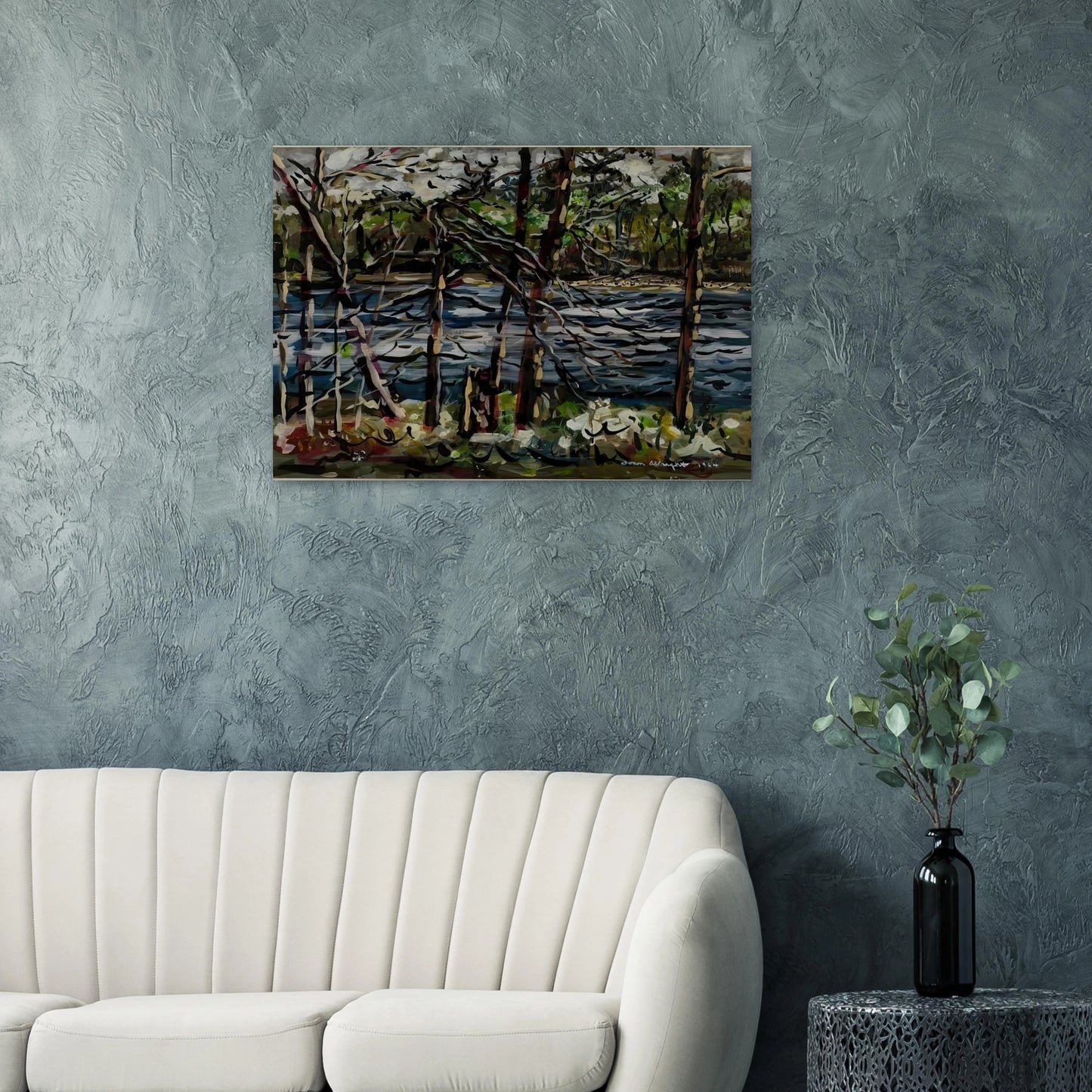 ST MARY S RIVER GEORGIA 1964 - Ivan Albright Brushed Aluminum Print - 70x100 cm / 28x40 inches | Ivan Albright Aluminum Print | Ivan Albright Prints