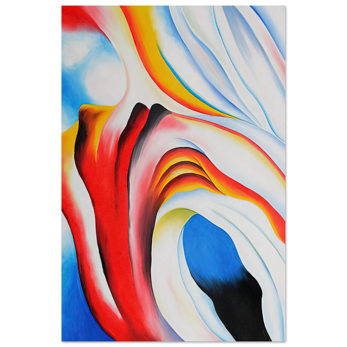 Georgia O'Keeffe - Music Pink and Blue Fine Art Poster