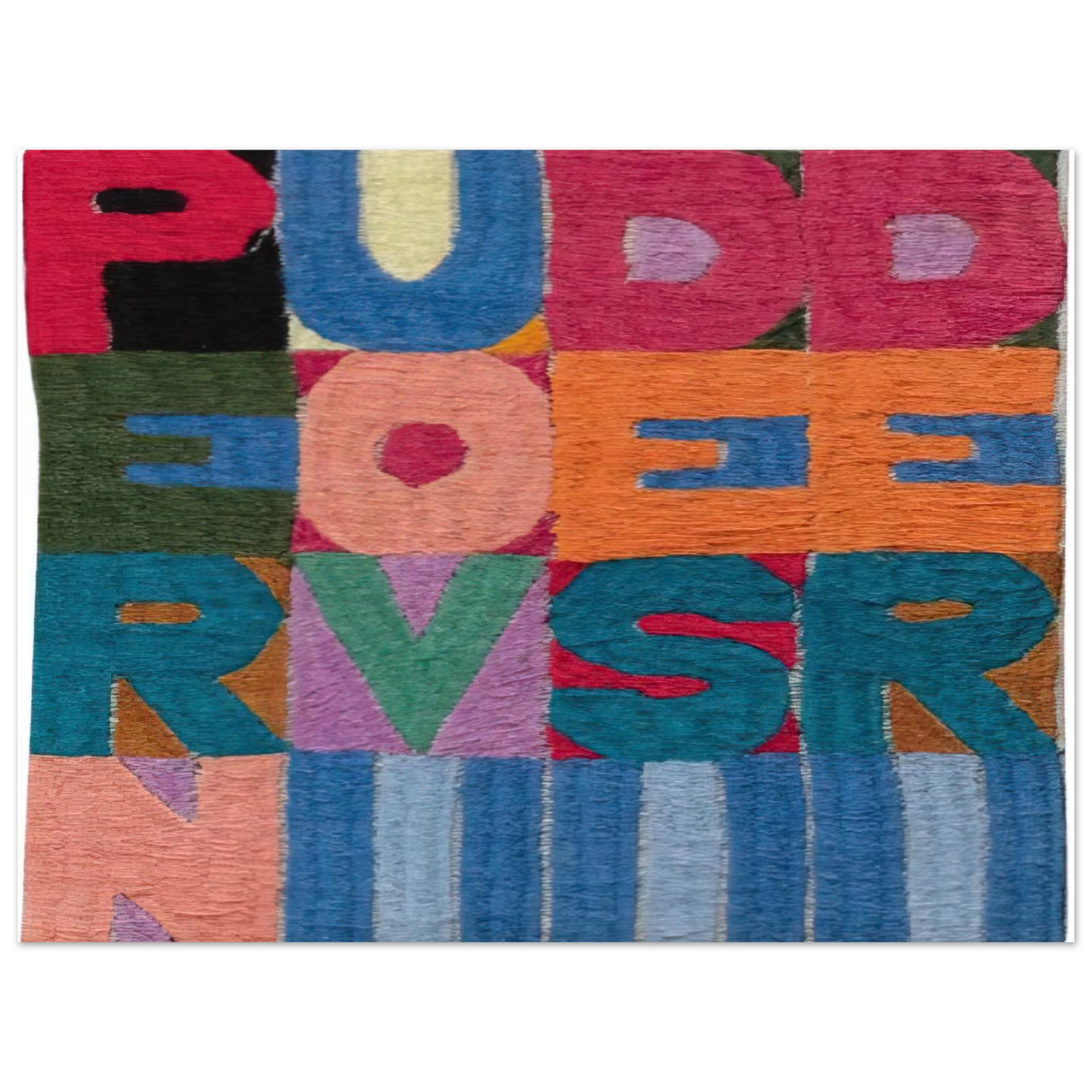 Alighiero Boetti - PER NUOVI DESIDERI 1977 75x100 cm / 30x40inches Fine Art Poster