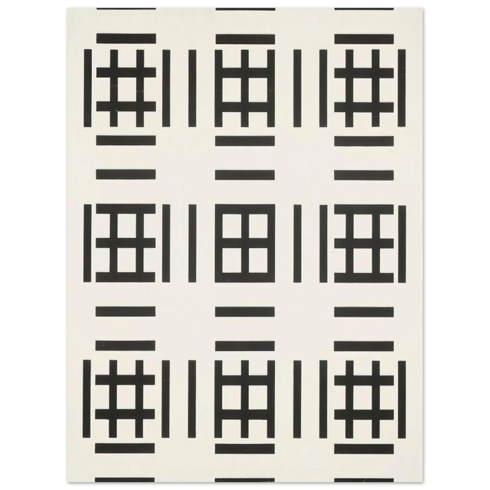Francois Morellet - Sérigraphie unique au monde - 1970 75x100 cm / 30x40inches Fine Art Poster