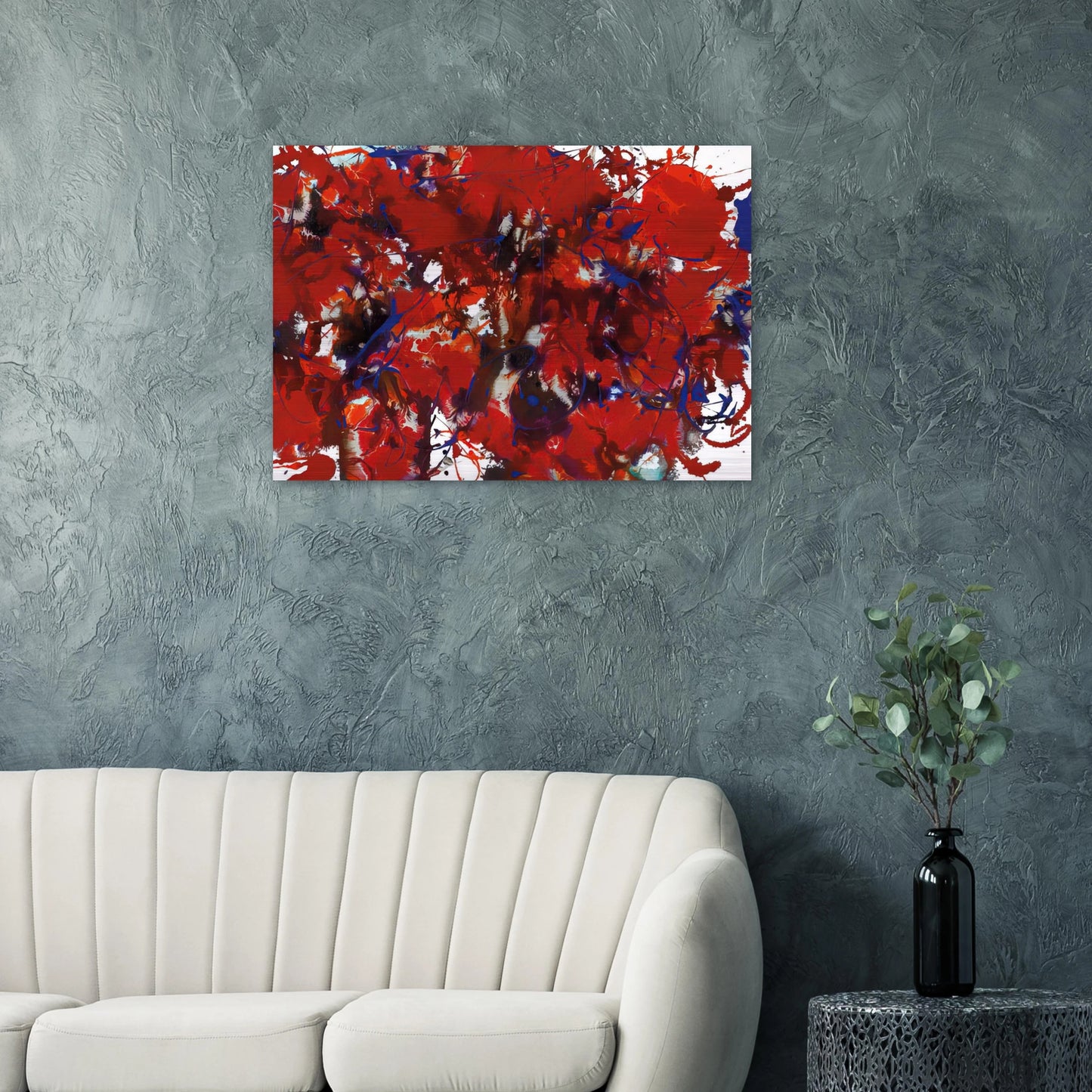 Untitled SFP94-39 SFF 1714 - Sam Francis Brushed Aluminum Print - 70x100 cm / 28x40 inches | Sam Francis Aluminum Print | Sam Francis Prints