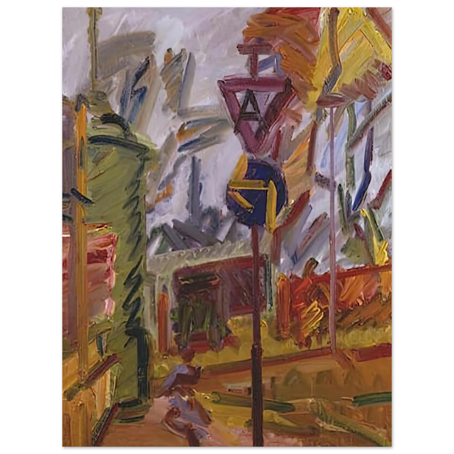 Frank Auerbach - PARK VILLAGE 75x100 cm / 30x40inches Fine Art Poster