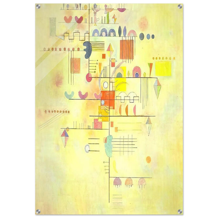 GENTLE ACCENT 1934 - Wassily Kandinsky Acrylic Print - 70x100 cm / 28x40″ inches