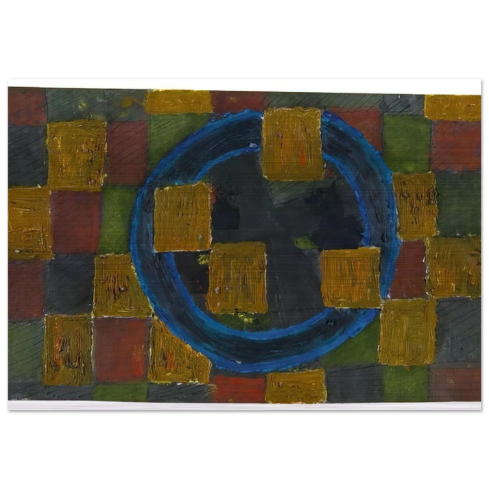Kreise und Quadrate - 1963 - Johannes Itten Brushed Aluminum Print - 70x100 cm / 28x40 inches | Johannes Itten Aluminum Print | Johannes Itten Prints