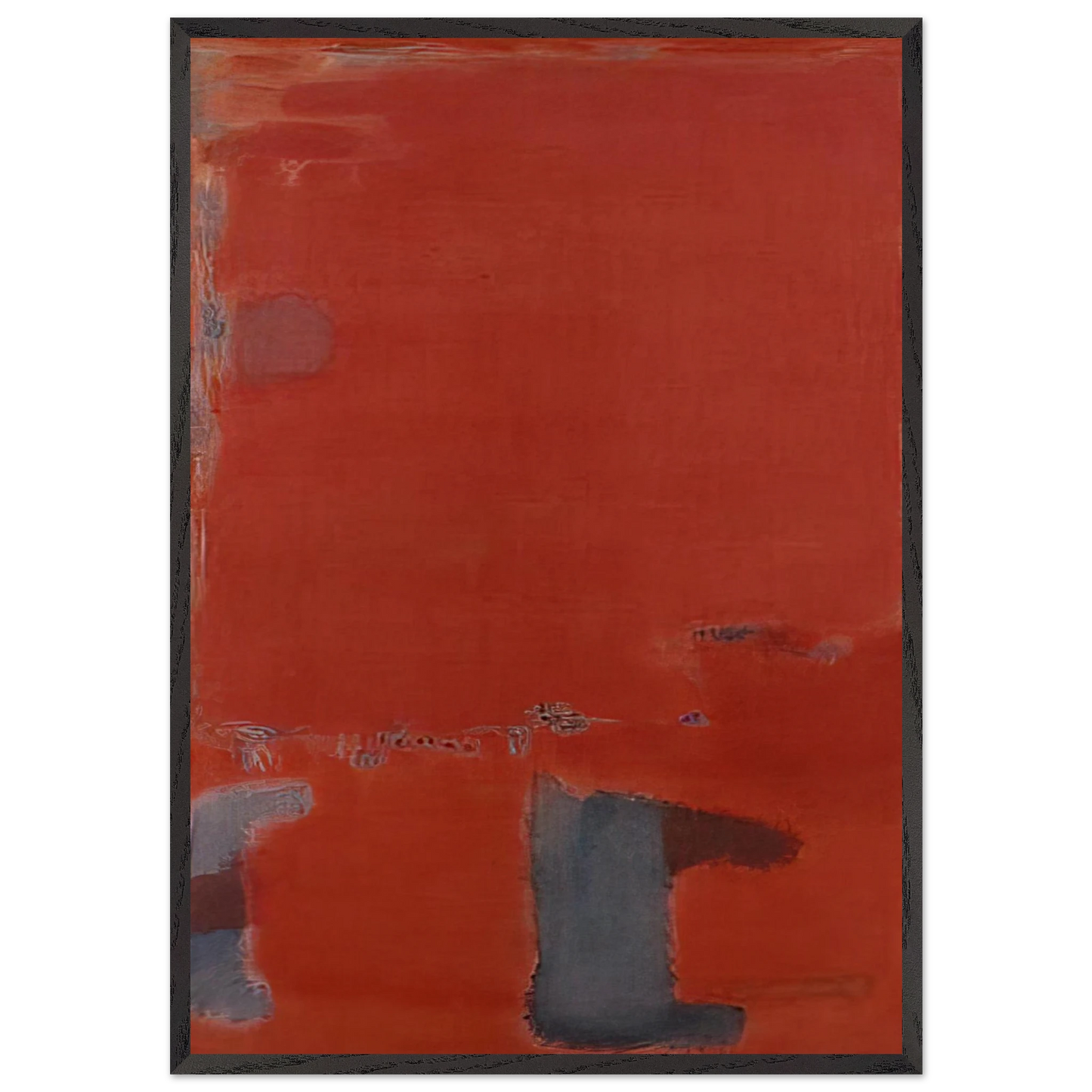 No 21 - c1949 New York United States - Mark Rothko 70x100 cm / 28x40 inches Framed Art Print – Black Wooden Frame