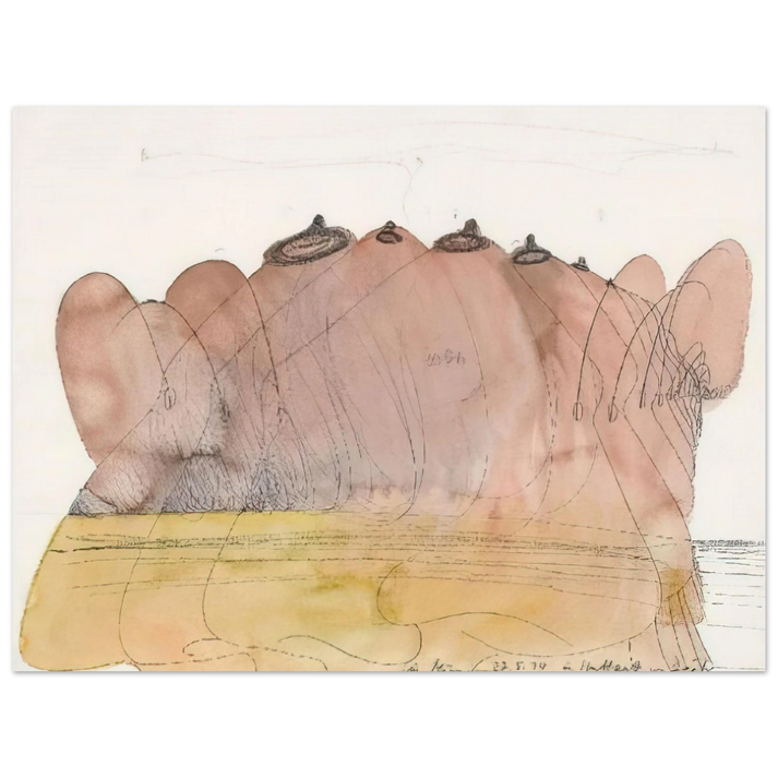 Dieter Roth - Untitled - 1974 75x100 cm / 30x40inches Fine Art Poster