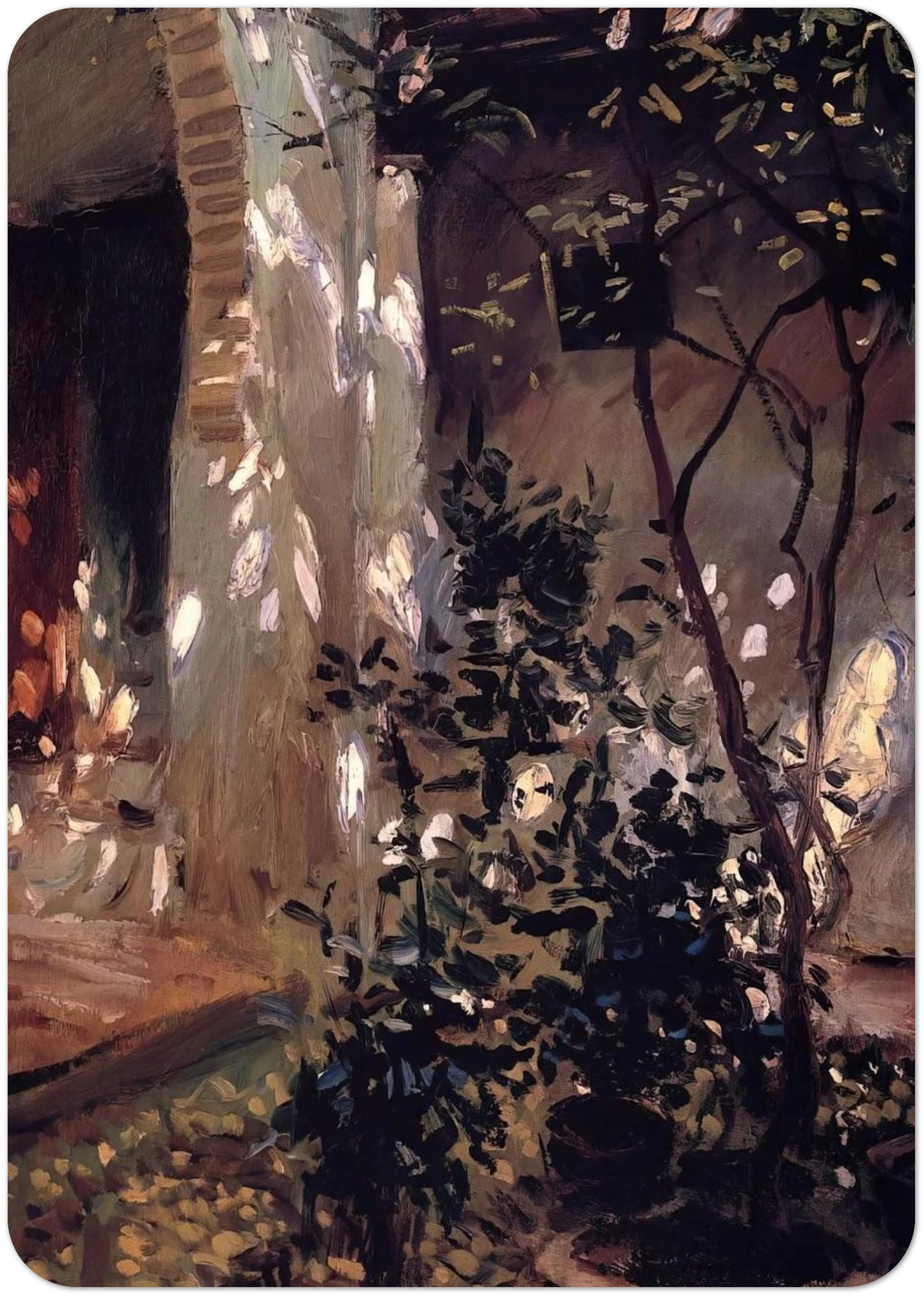 Granada. Sunspots By John Singer Sargent Pack of 10 Post Cards | John Singer Sargent Post Cards | A6 (10.5 x 14.8 cm) - 4.1 x 5.8 inches