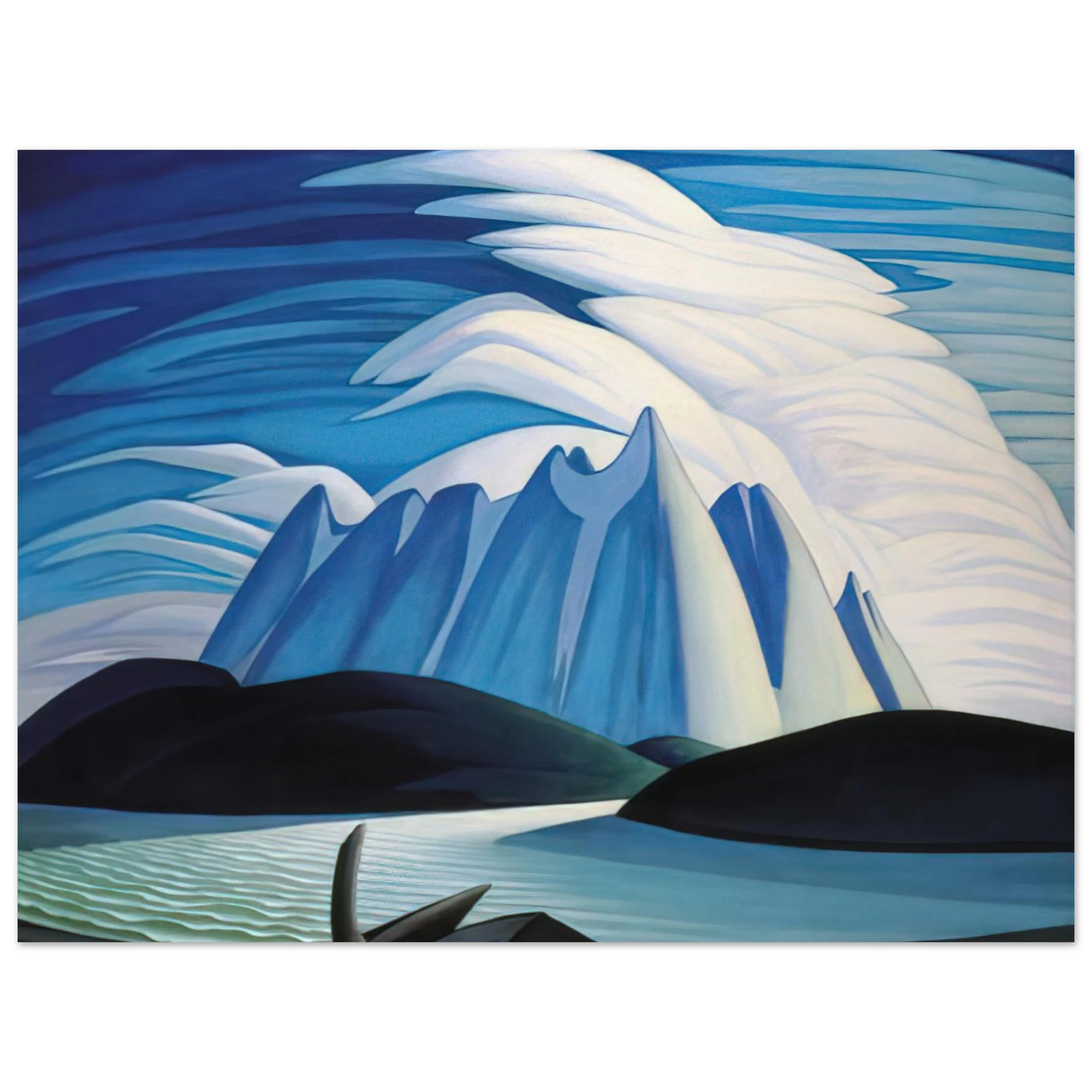 Lawren Harris - Lake and Mountains - 1928 75x100 cm / 30x40inches Fine Art Poster