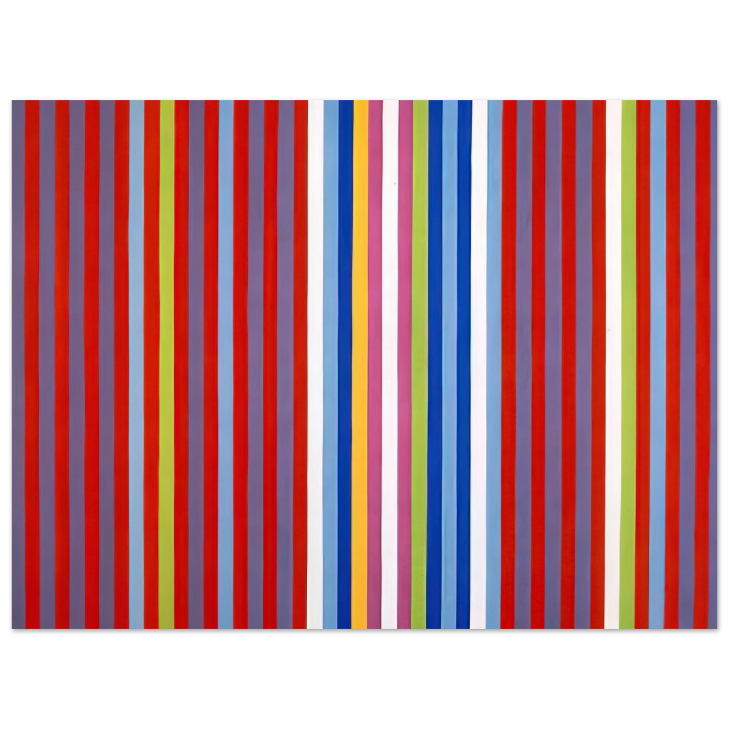Gene Davis - Pepper Pot - 1966 75x100 cm / 30x40inches Fine Art Poster