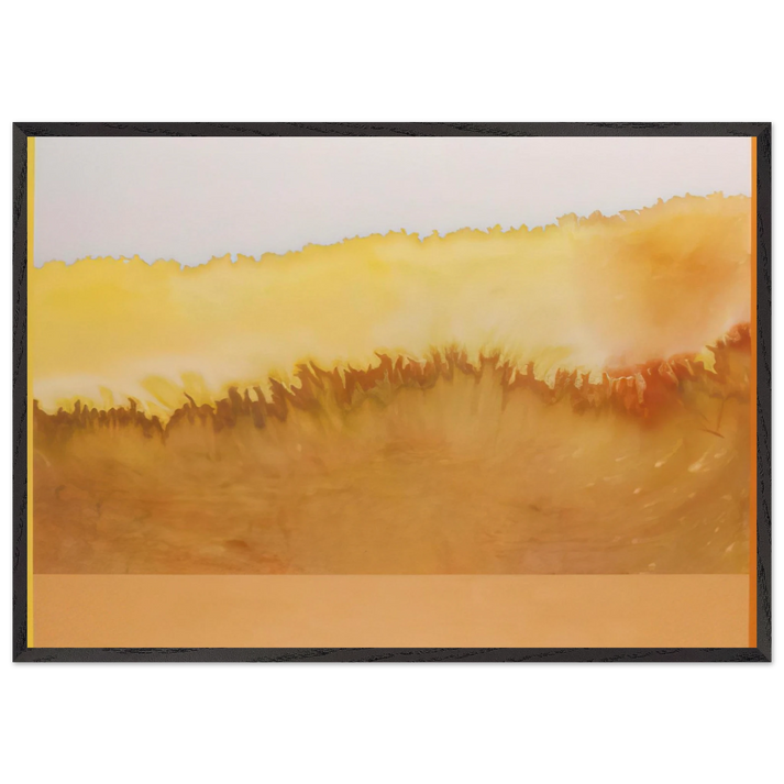 Sun Castle - 1979 - Ronnie Landfield 70x100 cm / 28x40 inches Framed Art Print – Black Wooden Frame