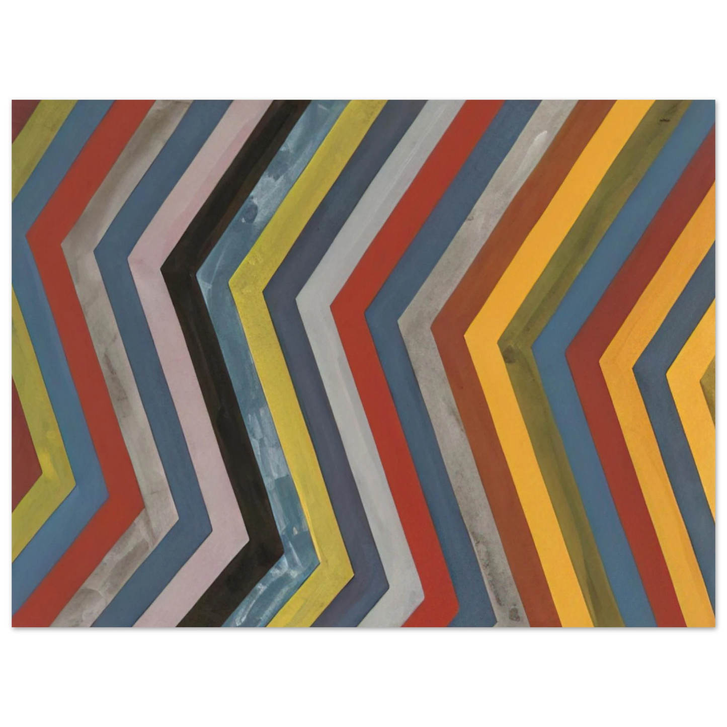 Sol LeWitt - Irregular Bands with Colors Superimposed 75x100 cm / 30x40inches Fine Art Poster