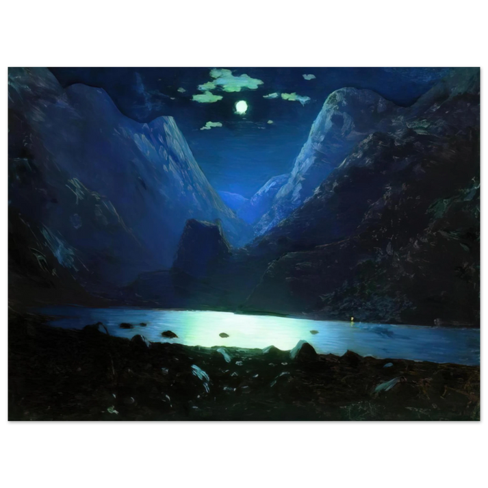Arkhyp Kuindzhi - Daryal pass. Moonlight Night 75x100 cm / 30x40inches Fine Art Poster