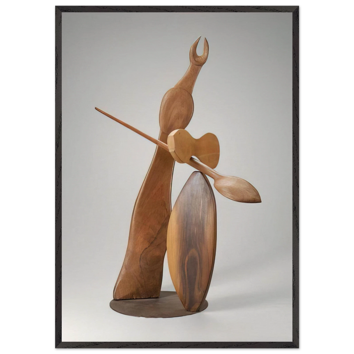 DIANA 1934 - Alexander Calder 70x100 cm / 28x40 inches Framed Art Print – Black Wooden Frame
