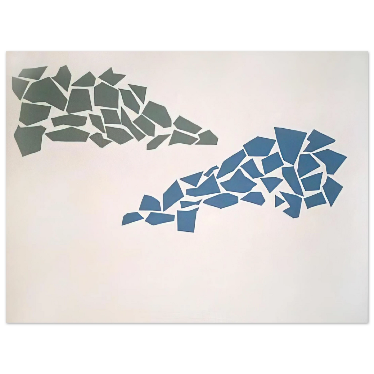 Robert Goodnough - Blue and Green - 1968 75x100 cm / 30x40inches Fine Art Poster