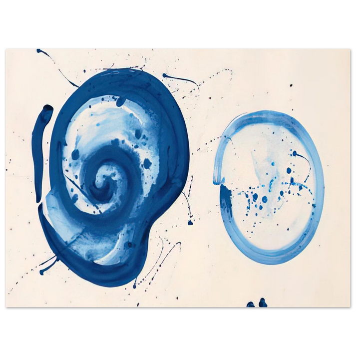 Sam Francis - Composition Blue Balls 75x100 cm / 30x40inches Fine Art Poster