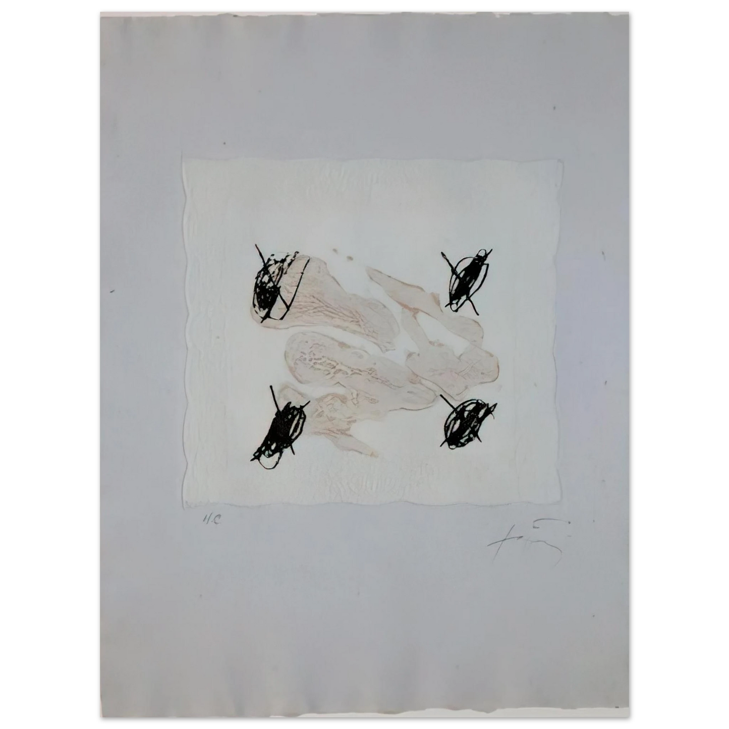 Antoni Tapies - PETRIFICADA PETRIFICANTE II 1978 75x100 cm / 30x40inches Fine Art Poster
