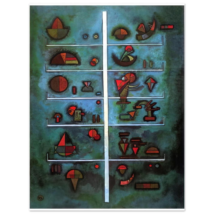 Wassily Kandinsky - STOREYS 1929 75x100 cm / 30x40inches Fine Art Poster