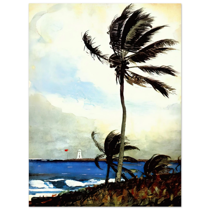 Winslow Homer - PALM TREE NASSAU 75x100 cm / 30x40inches Fine Art Poster