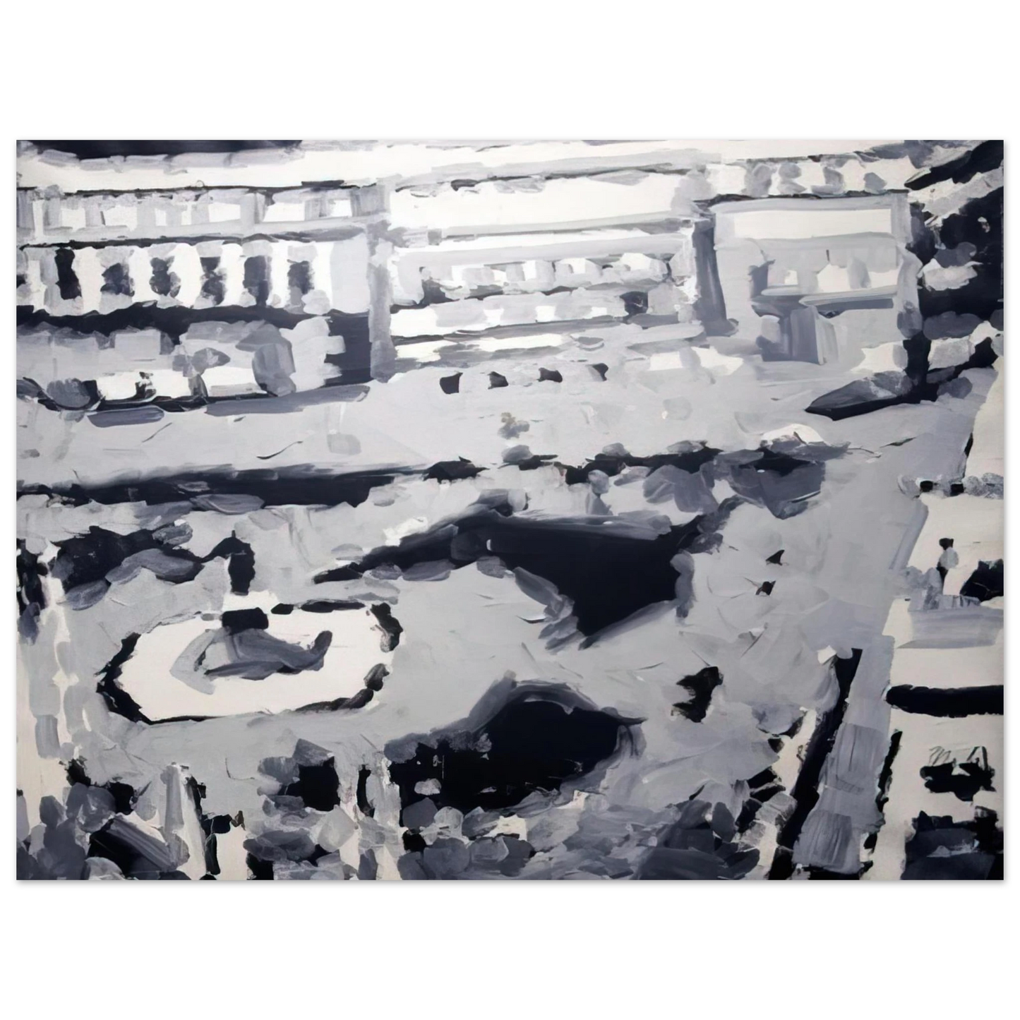 Gerhard Richter - TOWNSCAPE M6 1968 75x100 cm / 30x40inches Fine Art Poster