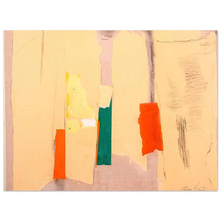 Esteban Vicente - UNTITLED 1998 75x100 cm / 30x40inches Fine Art Poster