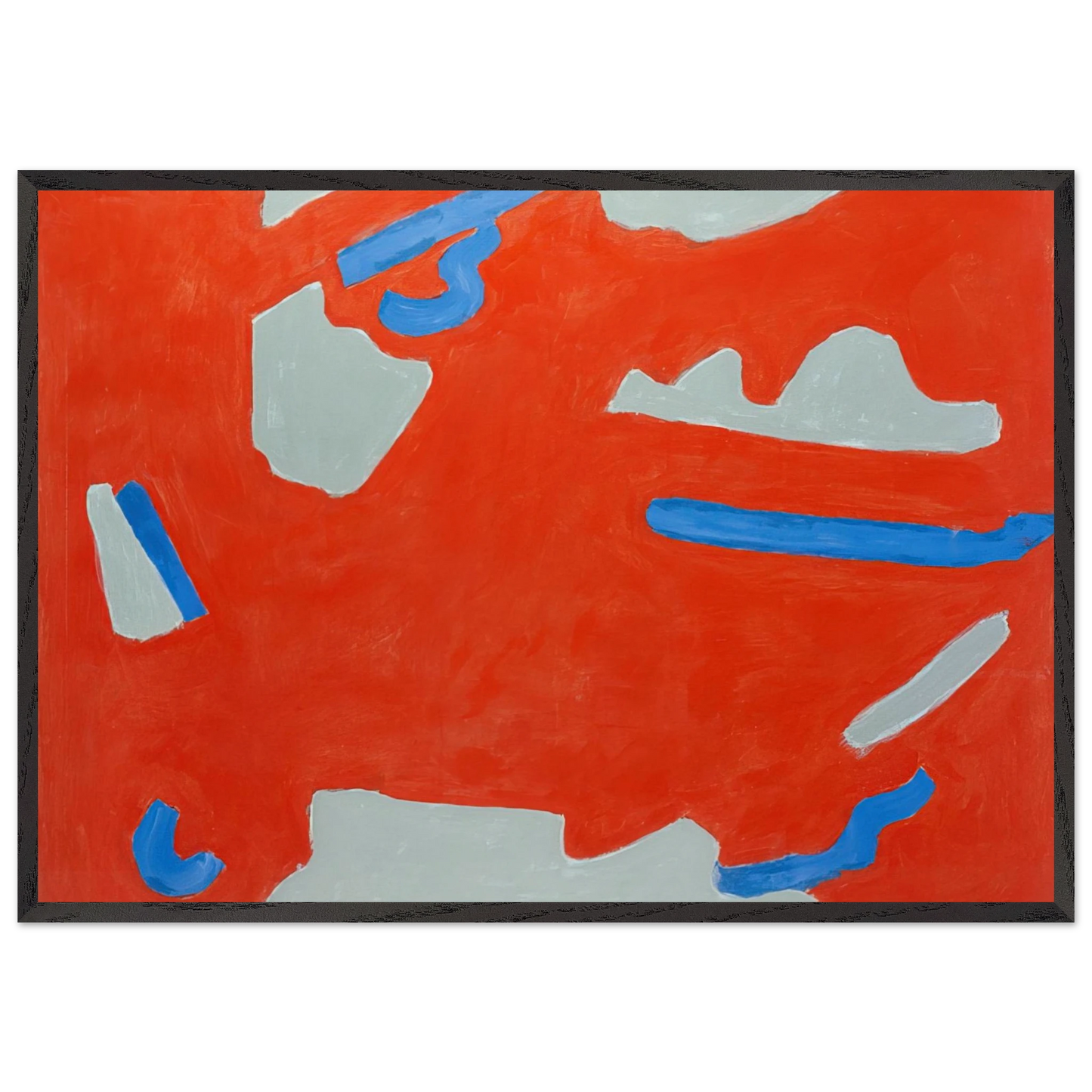 Untitled - 1971 N4 - Betty Parsons 70x100 cm / 28x40 inches Framed Art Print – Black Wooden Frame