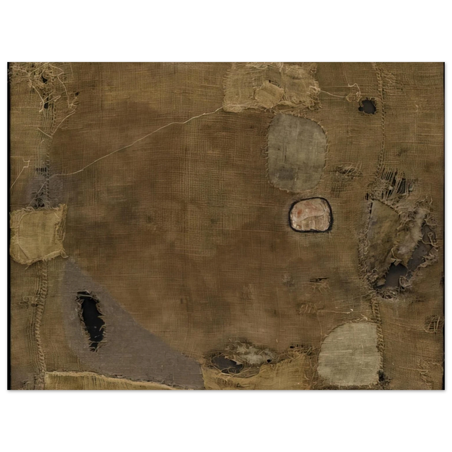 Alberto Burri - Sackcloth - 1953 75x100 cm / 30x40inches Fine Art Poster