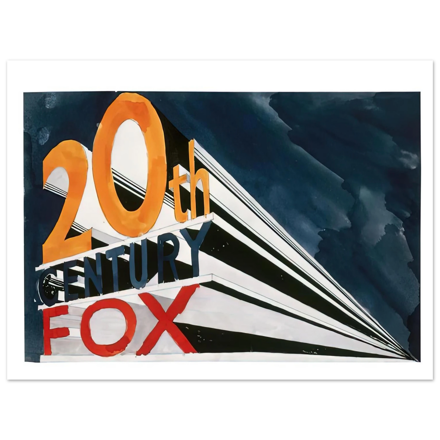 Edward Ruscha - 20TH CENTURY FOX 1962 75x100 cm / 30x40inches Fine Art Poster
