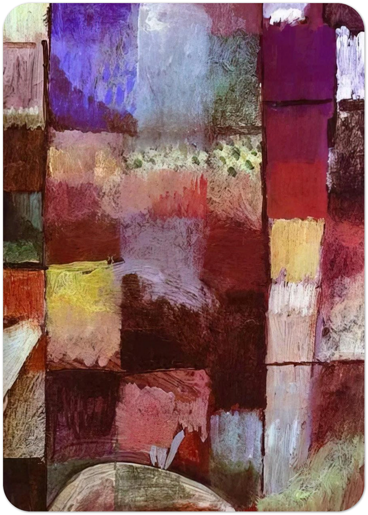 HAMAMET 1914 By Paul Klee Pack of 10 Post Cards | Paul Klee Post Cards | A6 (10.5 x 14.8 cm) - 4.1 x 5.8 inches