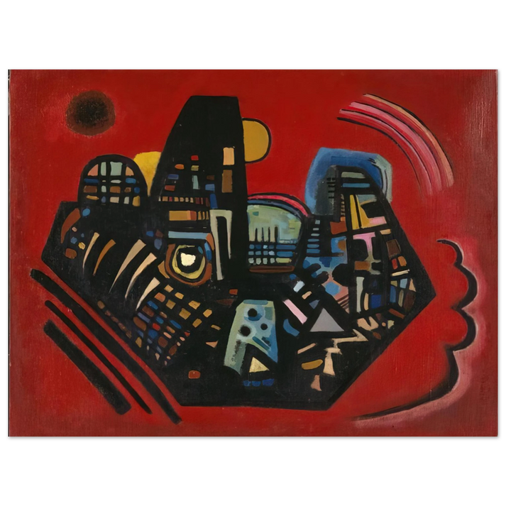 Wassily Kandinsky - BLACK RED 1928 75x100 cm / 30x40inches Fine Art Poster