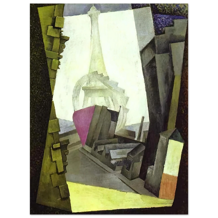 Diego Rivera - LA TOUR EIFFEL 1914 75x100 cm / 30x40inches Fine Art Poster