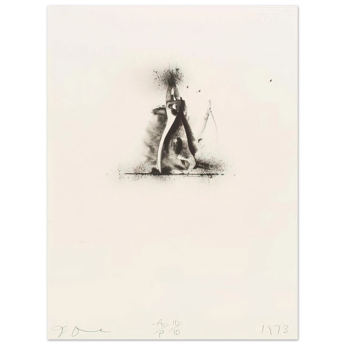 Jim Dine - UNTITLED FROM TEN WINTER TOOLS 1973 1 75x100 cm / 30x40inches Fine Art Poster