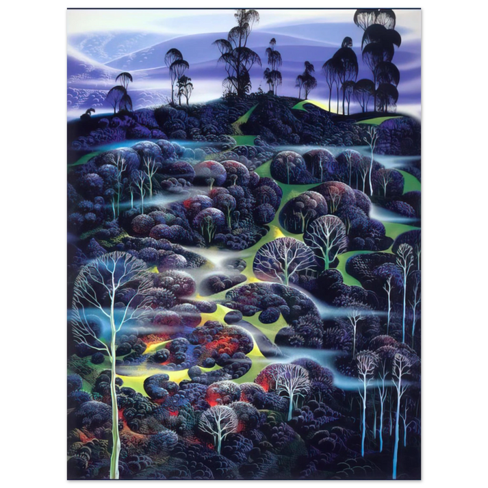 Eyvind Earle - Solemn Solitude 75x100 cm / 30x40inches Fine Art Poster