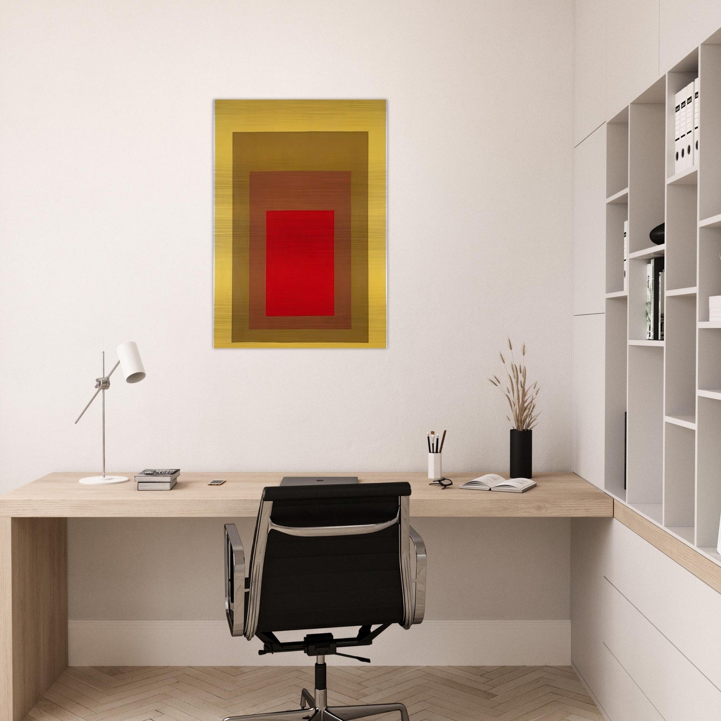 HOMAGE TO THE SQUARE 1967 1 - Josef Albers Brushed Aluminum Print - 70x100 cm / 28x40 inches | Josef Albers Aluminum Print | Josef Albers Prints