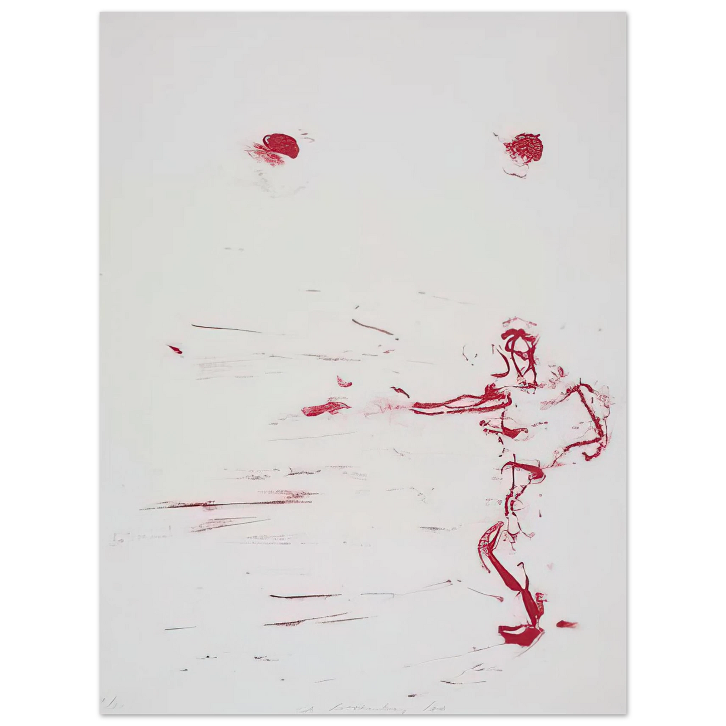 Susan Rothenberg - RED DANCE 1986 75x100 cm / 30x40inches Fine Art Poster