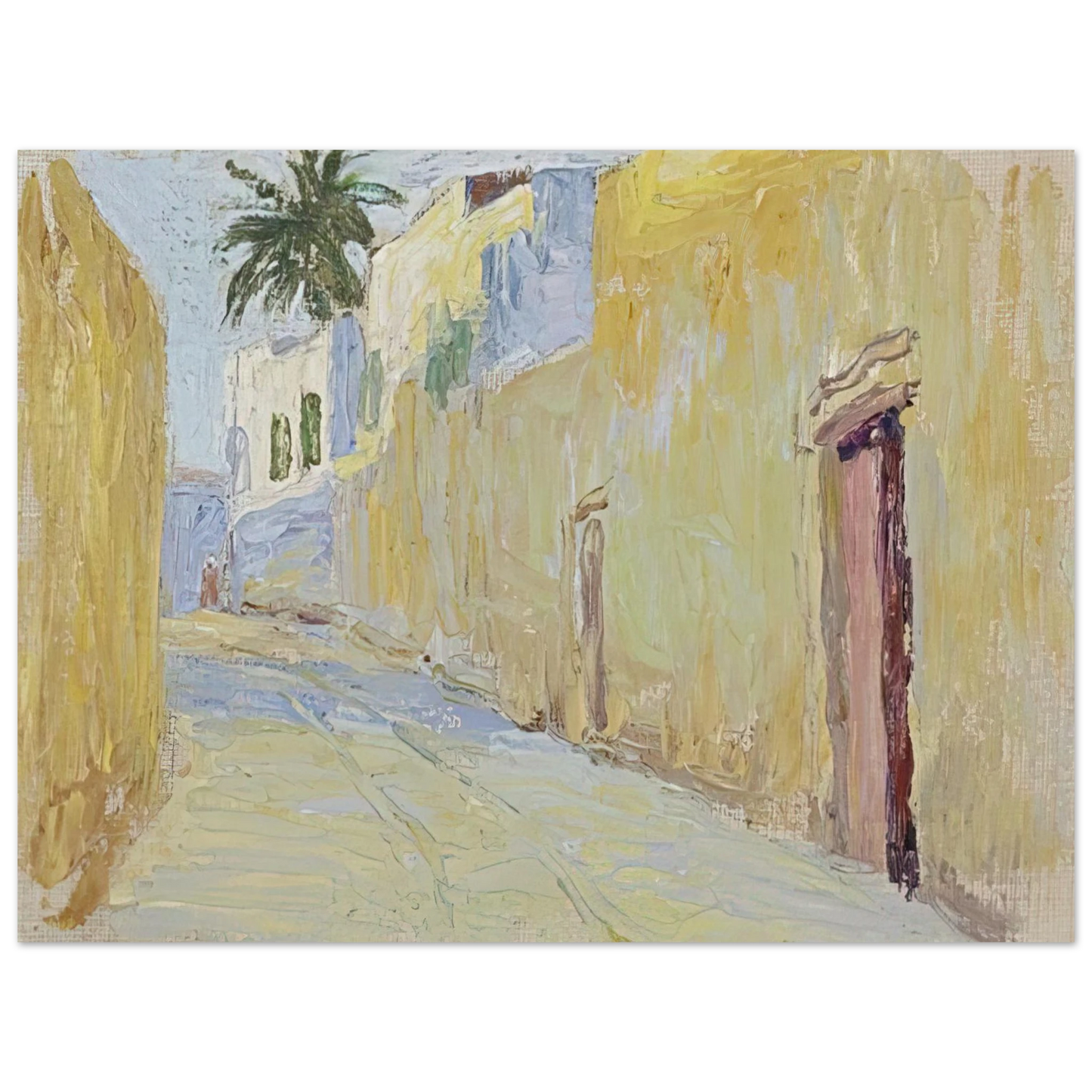 Gabriele Munter - ALLEY IN TUNIS 75x100 cm / 30x40inches Fine Art Poster