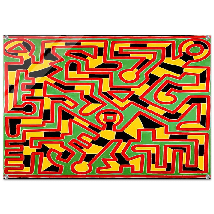 UNTITLED 1988 - Keith Haring Acrylic Print - 70x100 cm / 28x40″ inches | Keith Haring Wall Art | Keith Haring Prints