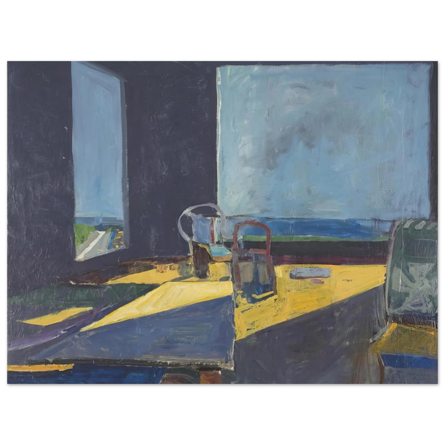 Richard Diebenkorn - Interior with View of the Ocean 75x100 cm / 30x40inches Fine Art Poster