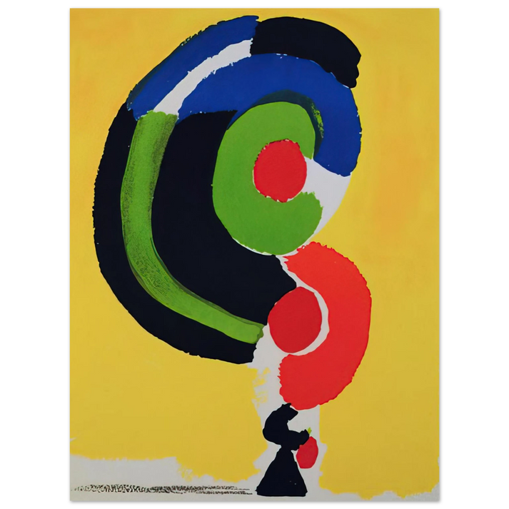 Sonia Delaunay - COMPOSITION FOR XXE SIECLE 75x100 cm / 30x40inches Fine Art Poster